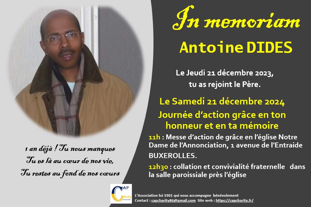 Action de grâce de Antoine DIDES